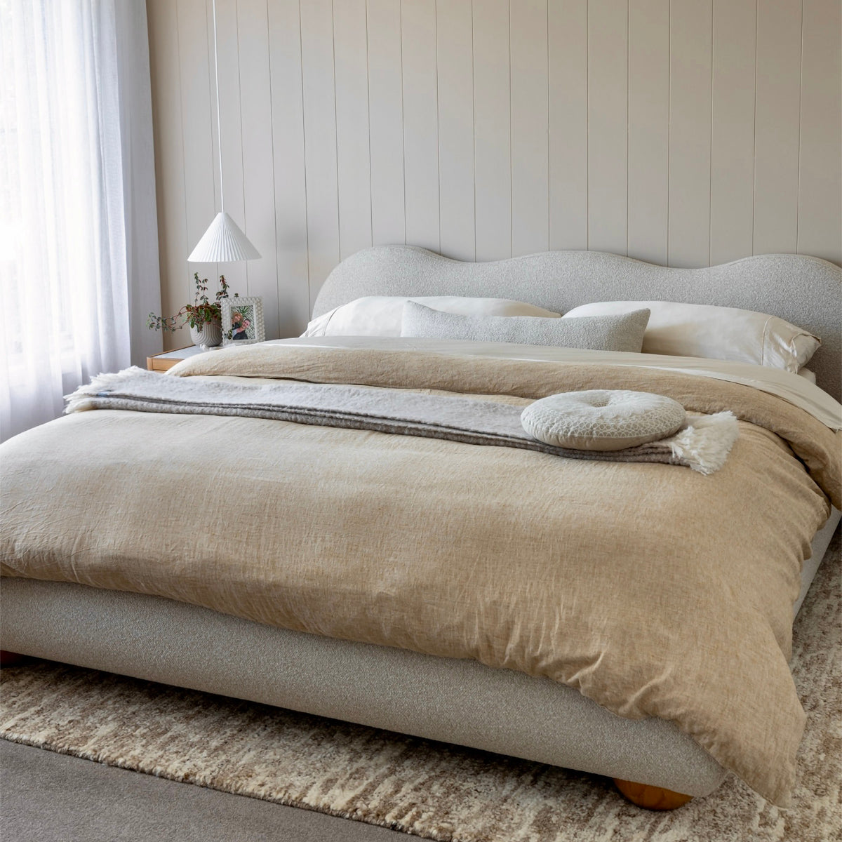 Lit King Size Amalfi Boucle