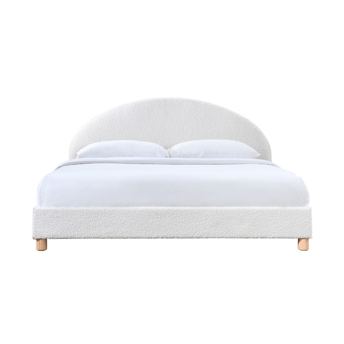 Lit King Archie Boucle (blanc)