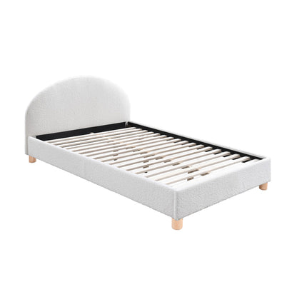 Lit simple Archie Boucle King (blanc)
