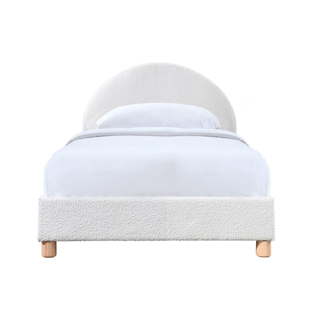Lit simple Archie Boucle (blanc)