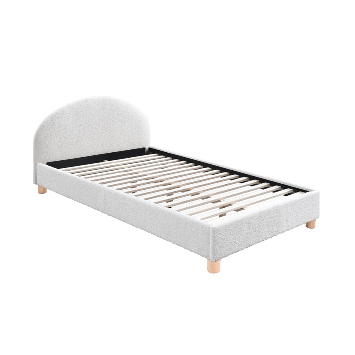 Lit simple Archie Boucle (blanc)