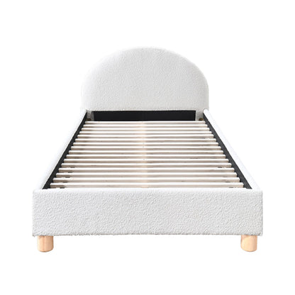Lit simple Archie Boucle (blanc)