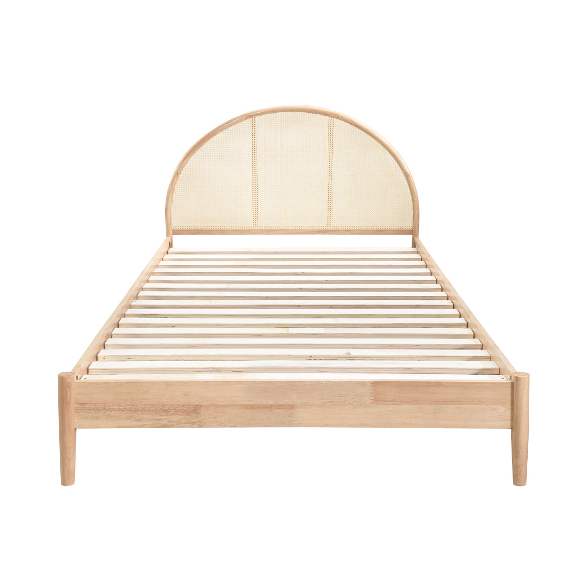 Lit simple king size en rotin Avery Arch (naturel)