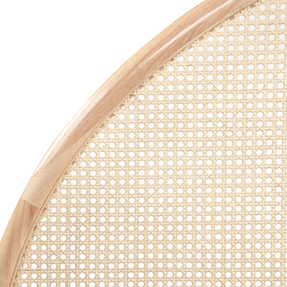 Lit simple en rotin Avery Arch (chêne)