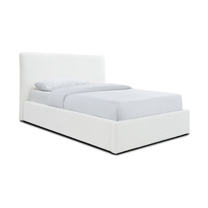 Lit simple Dane Boucle King (blanc)