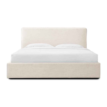 Lit king size avec rangement Dane (crème)