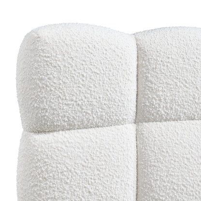 Lit Queen Stella Boucle (crème)