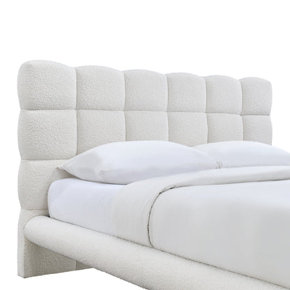 Lit Queen Stella Boucle (crème)