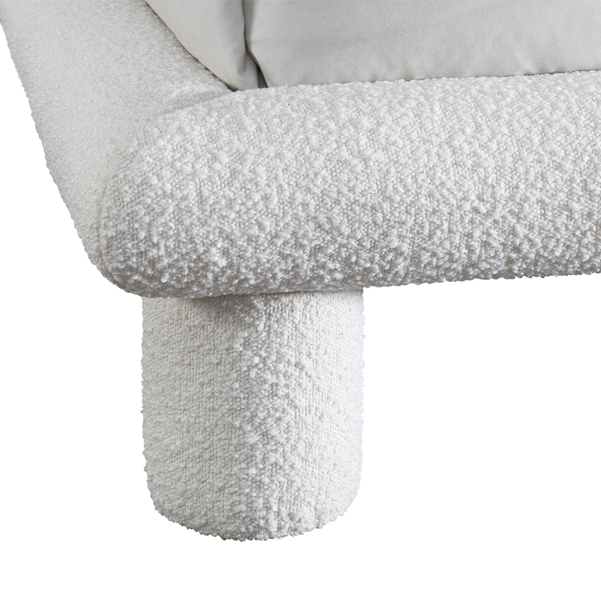 Lit Queen Stella Boucle (crème)