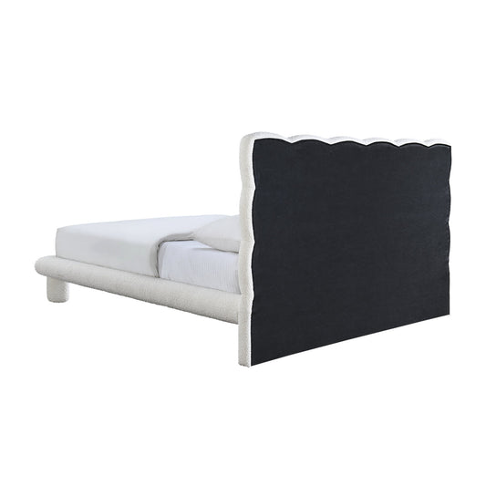 Lit Queen Stella Boucle (crème)