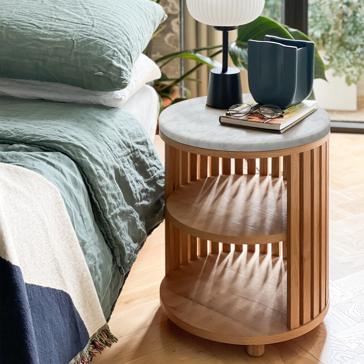 Table de chevet en marbre d'Atlanta