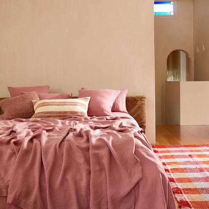 Housse de couette en lin Pivoine