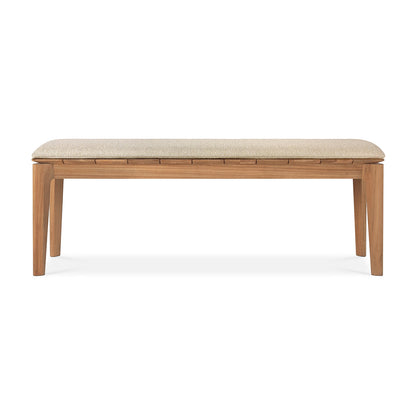 Banc d'extérieur 2 places en tissu Bok (teck, naturel)