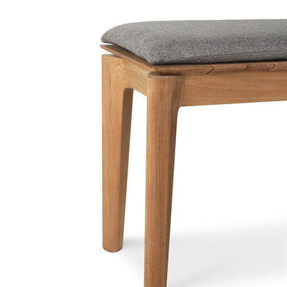 Banc d'extérieur 3 places en tissu Bok (teck, moka)