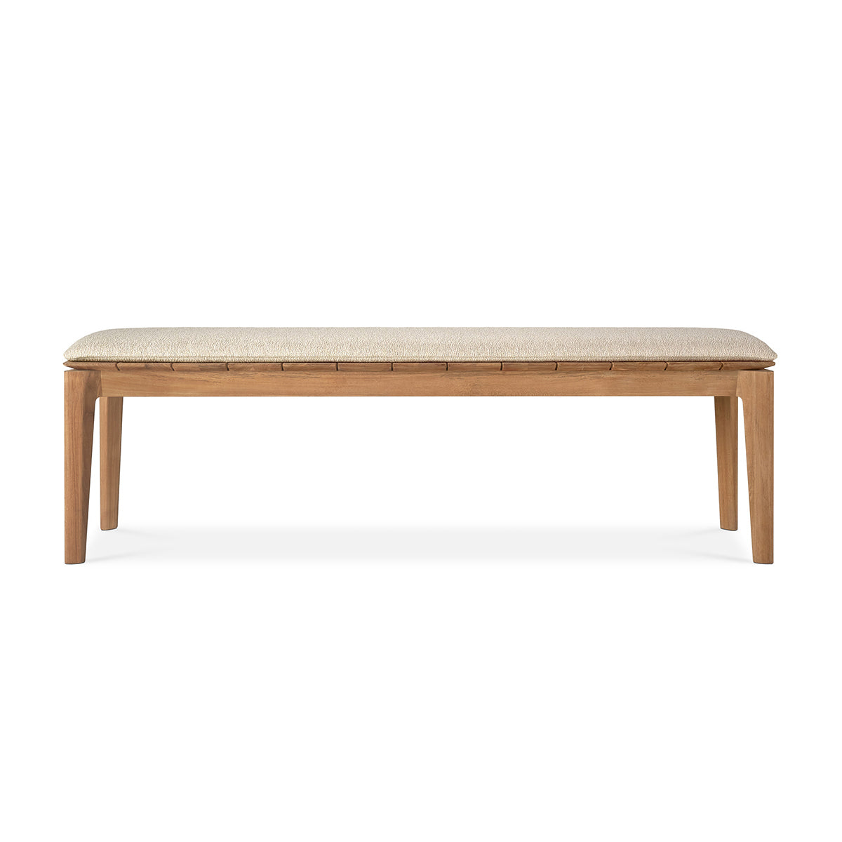 Banc d'extérieur 3 places en tissu Bok (teck, naturel)