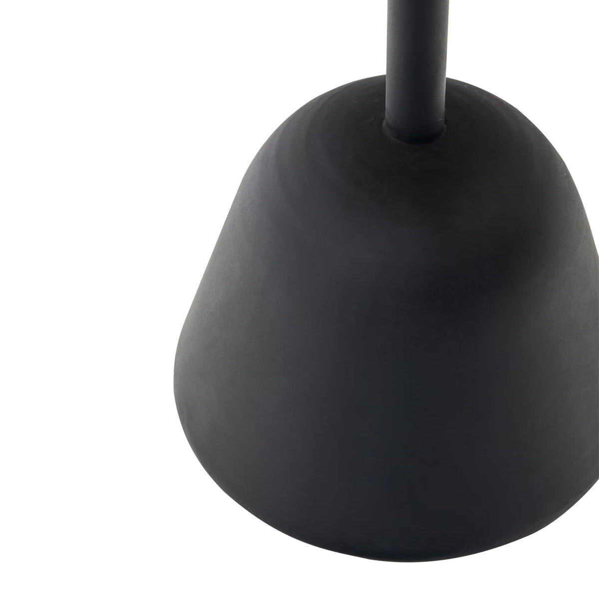 Table haute de bar ronde d'extérieur Saura (noir, acacia naturel)