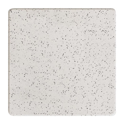 Table haute d'extérieur carrée Saura (blanc, terrazzo)