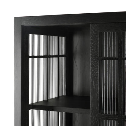 Armoire 2 portes Burung (chêne noir)