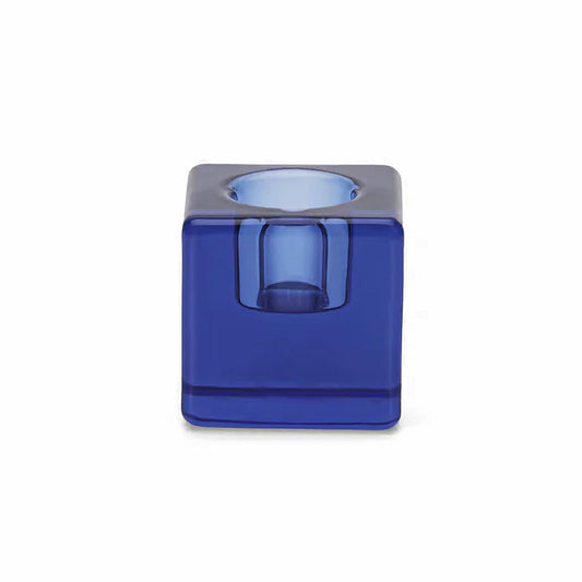 Bougeoir simple Le Cube (Indigo)