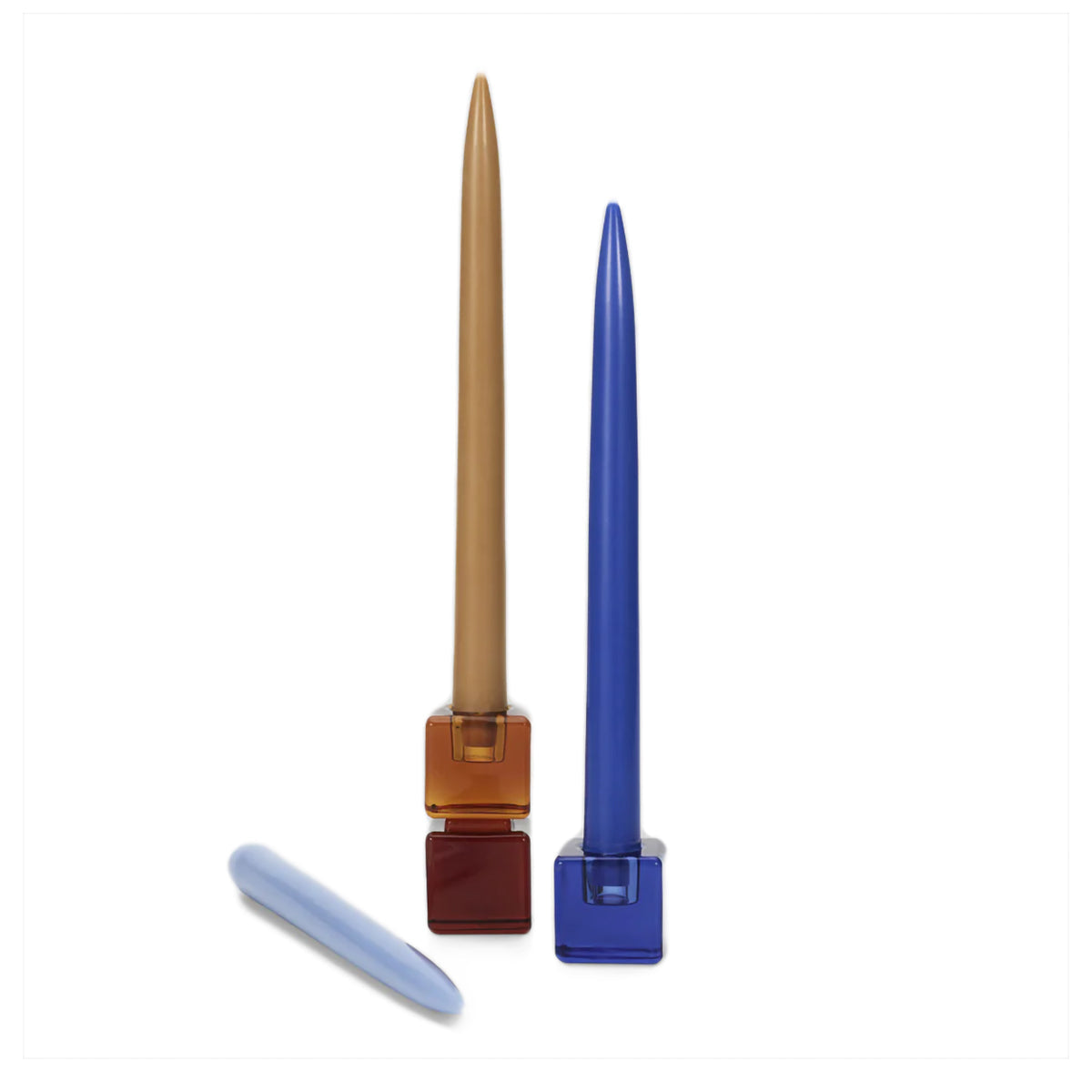 Bougeoir simple Le Cube (Indigo)