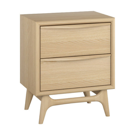 Commode 2 tiroirs Skye (chêne)