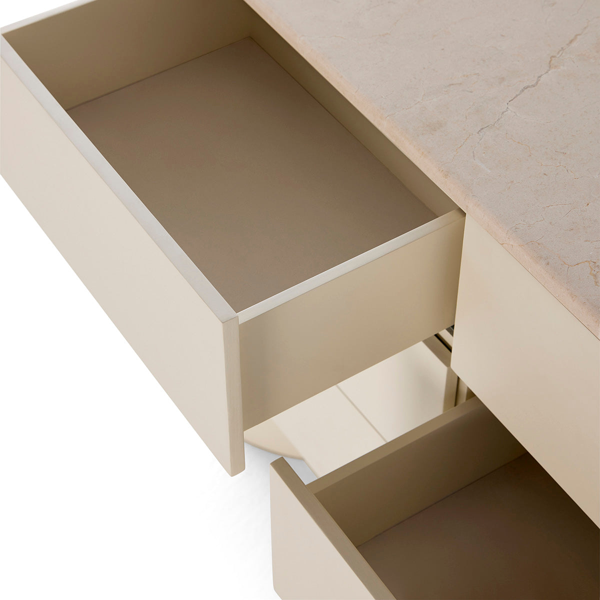 Commode Fin 6 tiroirs (tofu laqué)