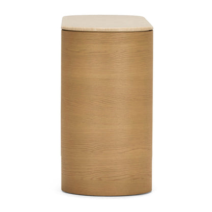 Commode Fin 6 tiroirs (chêne, travertin)