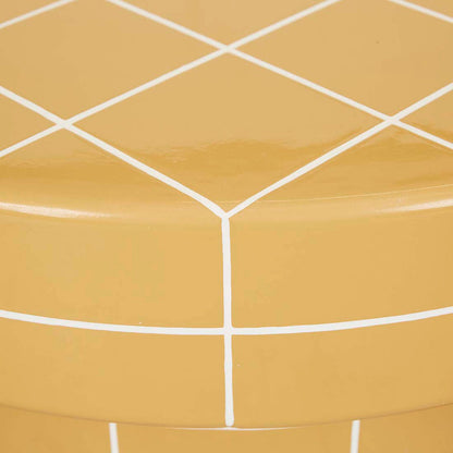 Table basse ronde en carreaux de Séville