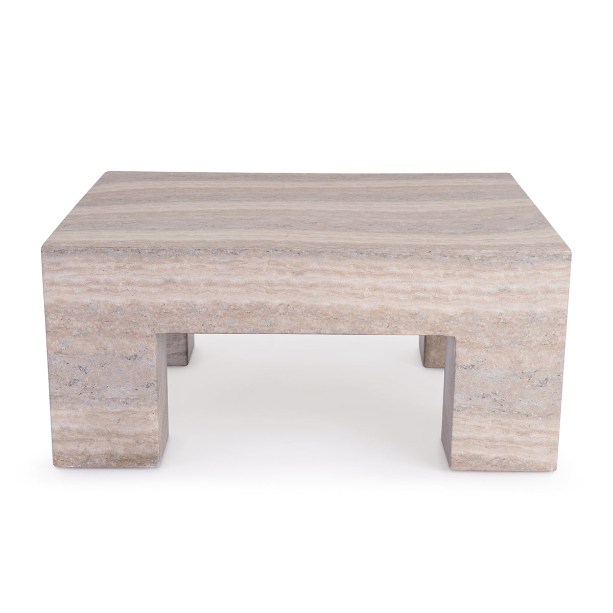 Table basse carrée Palermo (finition pierre naturelle)