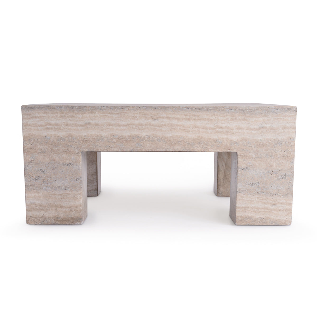 Table basse carrée Palermo (finition pierre naturelle)