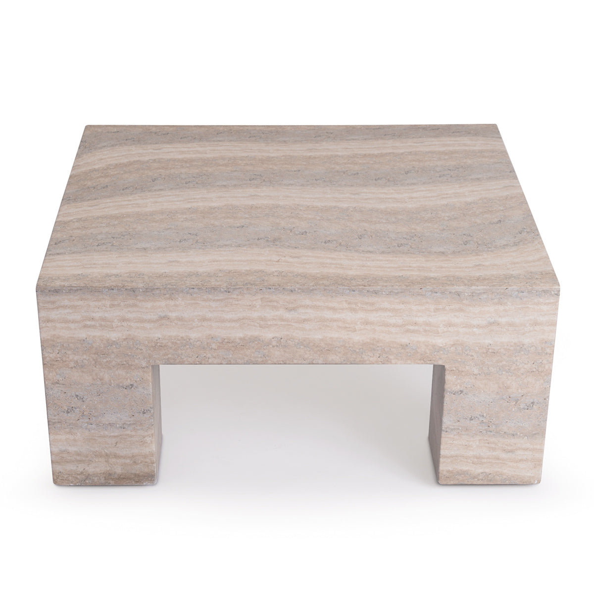 Table basse carrée Palermo (finition pierre naturelle)