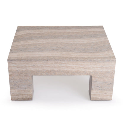Table basse carrée Palermo (finition pierre naturelle)