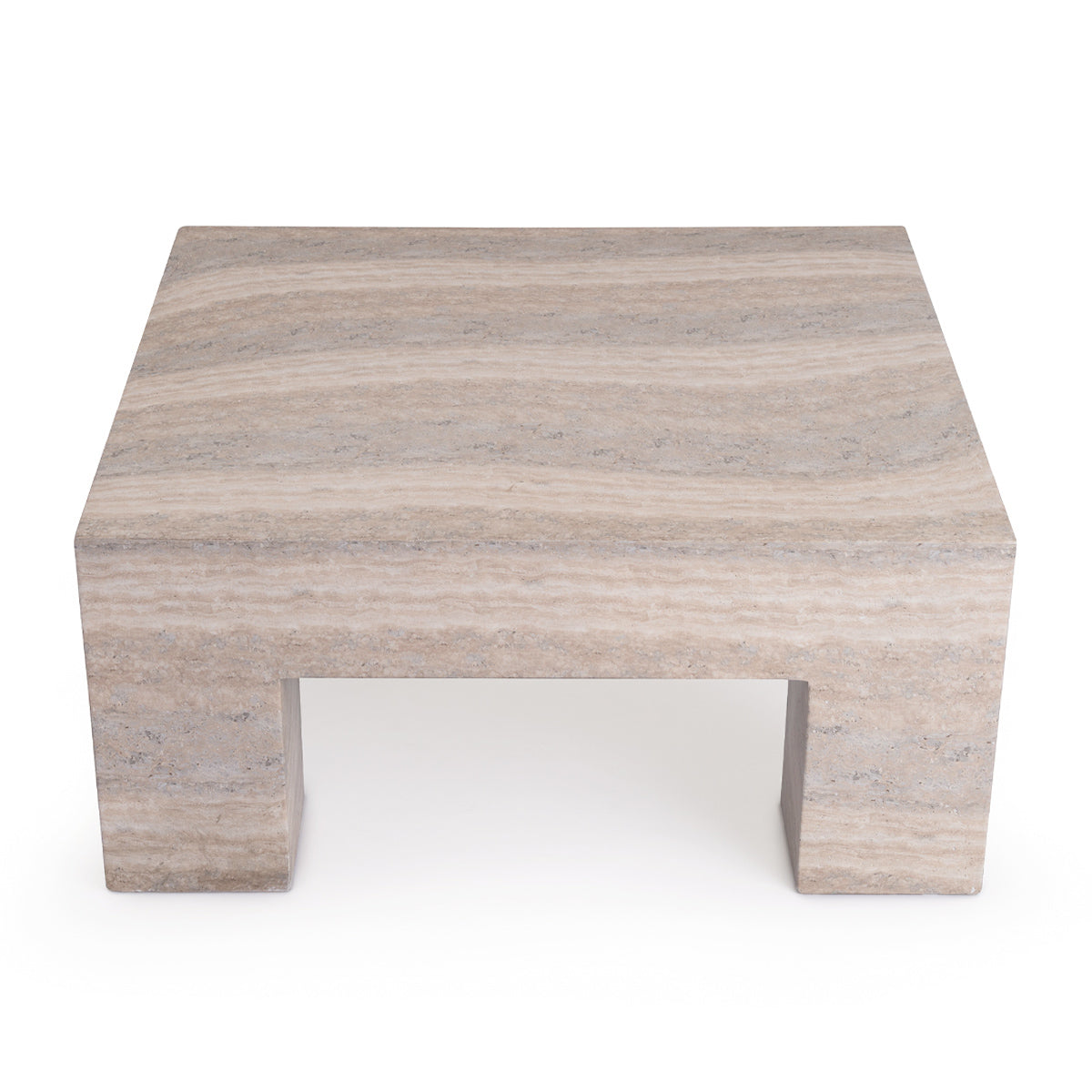 Table basse carrée Palermo (finition pierre naturelle)