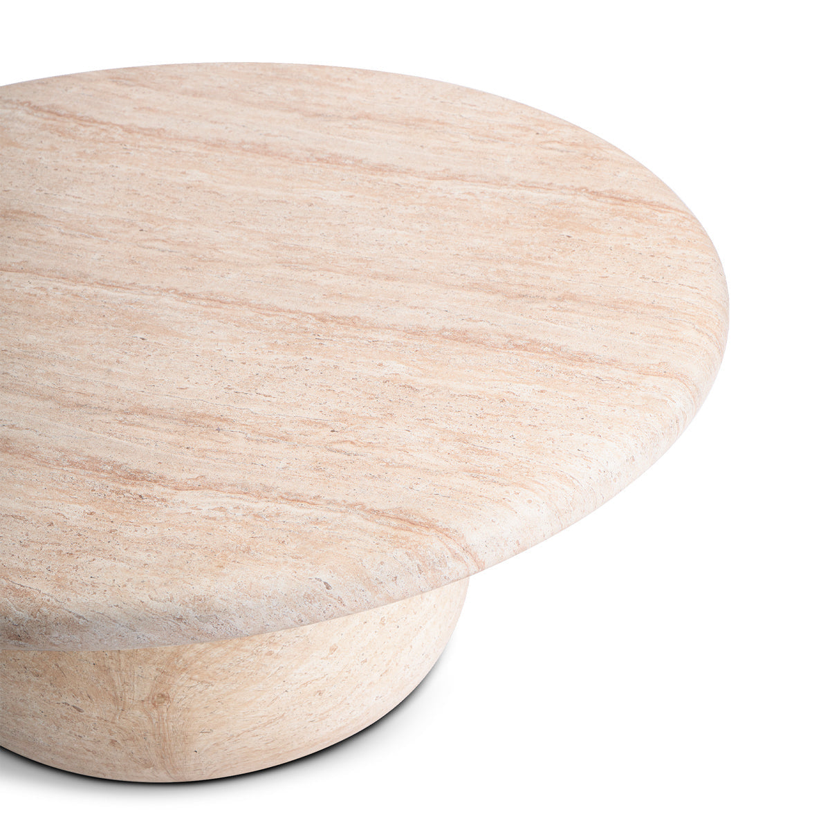 Table basse Sorrento (100 cm, finition travertin)