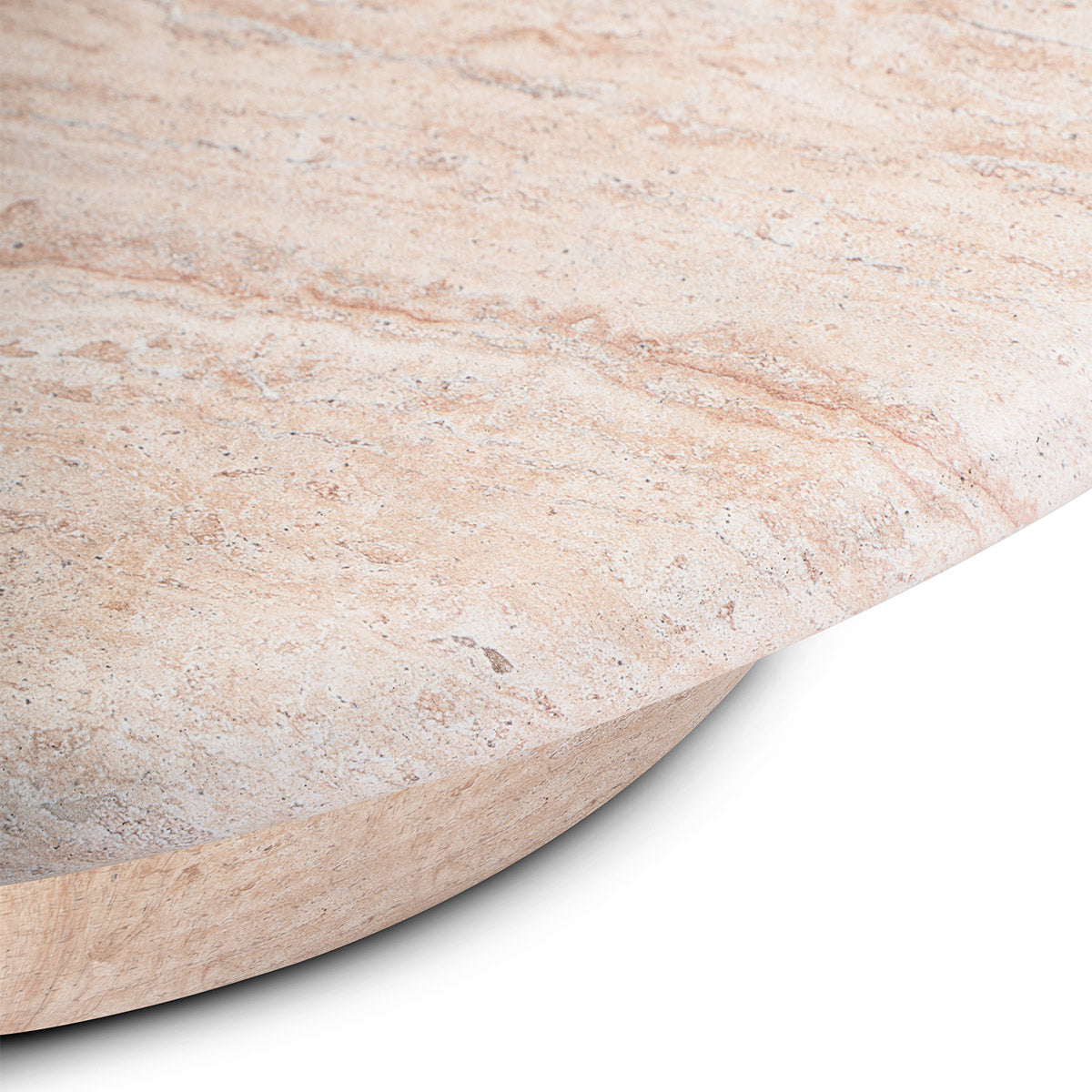 Table basse Sorrento (100 cm, finition travertin)