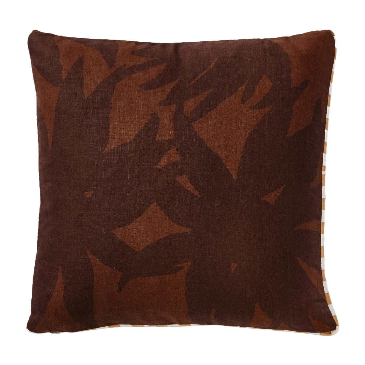 Coussin Fleur Chocolat
