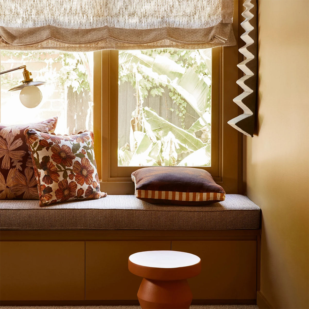 Coussin Fleur Chocolat