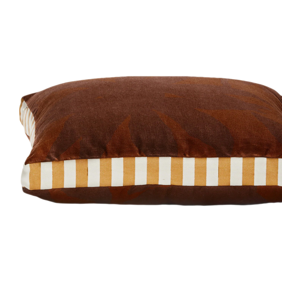 Coussin Fleur Chocolat