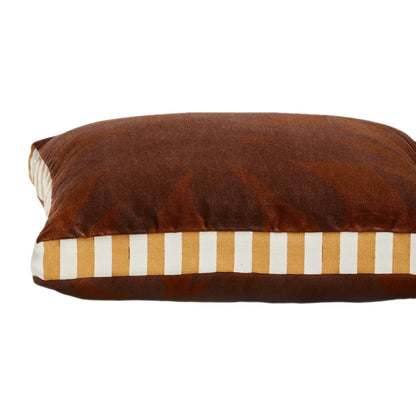 Coussin Fleur Chocolat
