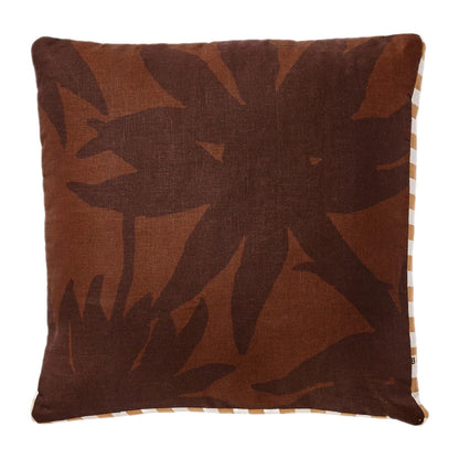 Coussin Fleur Chocolat