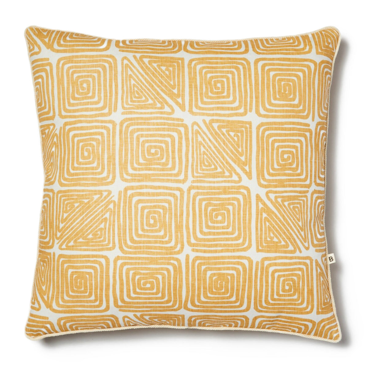 Coussin Maze Moutarde (50 cm)