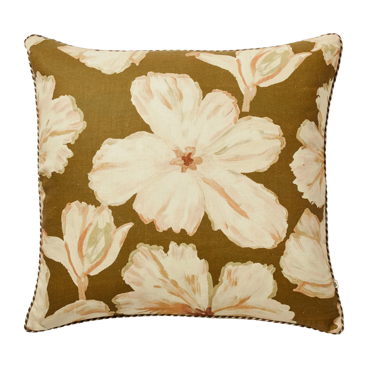 Coussin Tulipe Moutarde