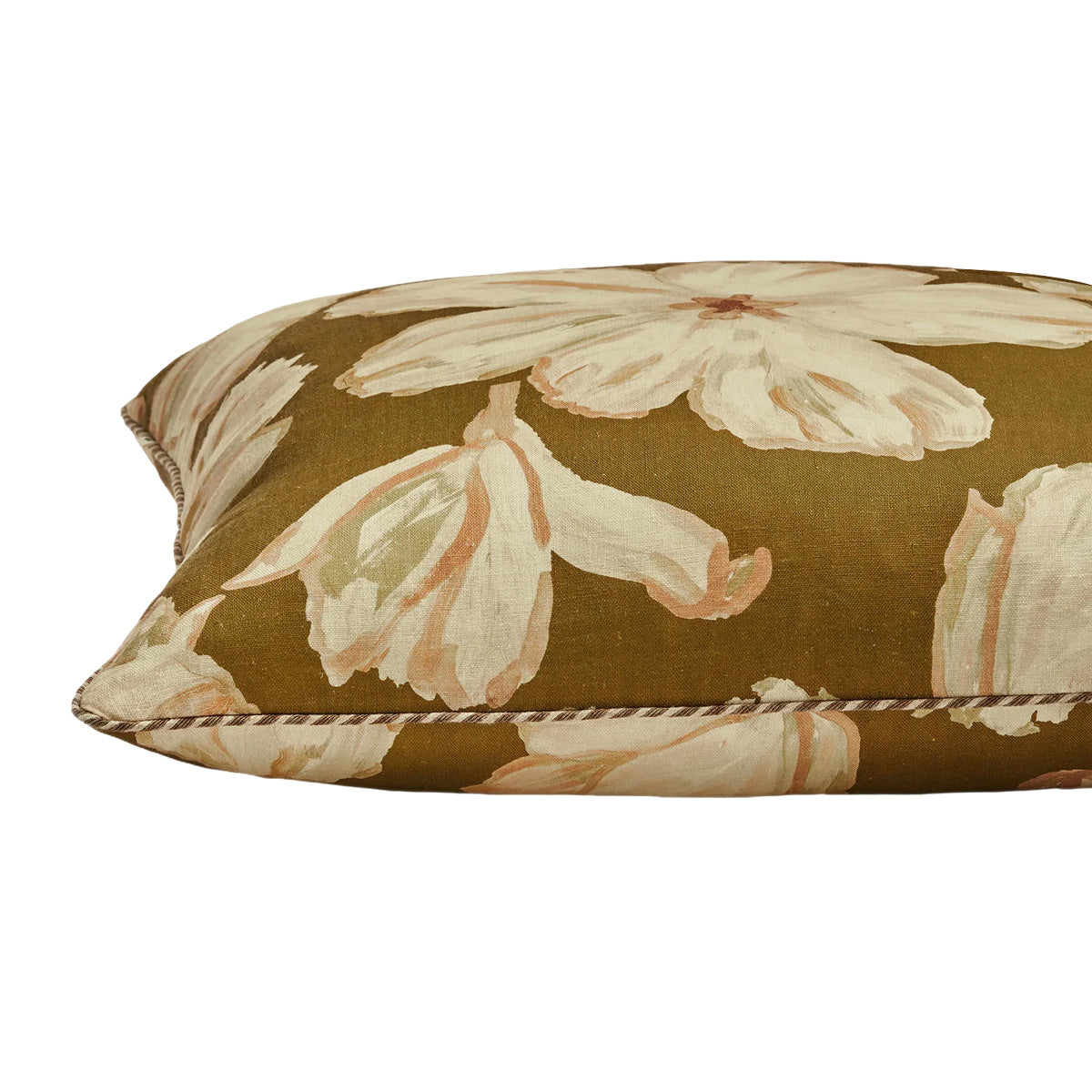 Coussin Tulipe Moutarde