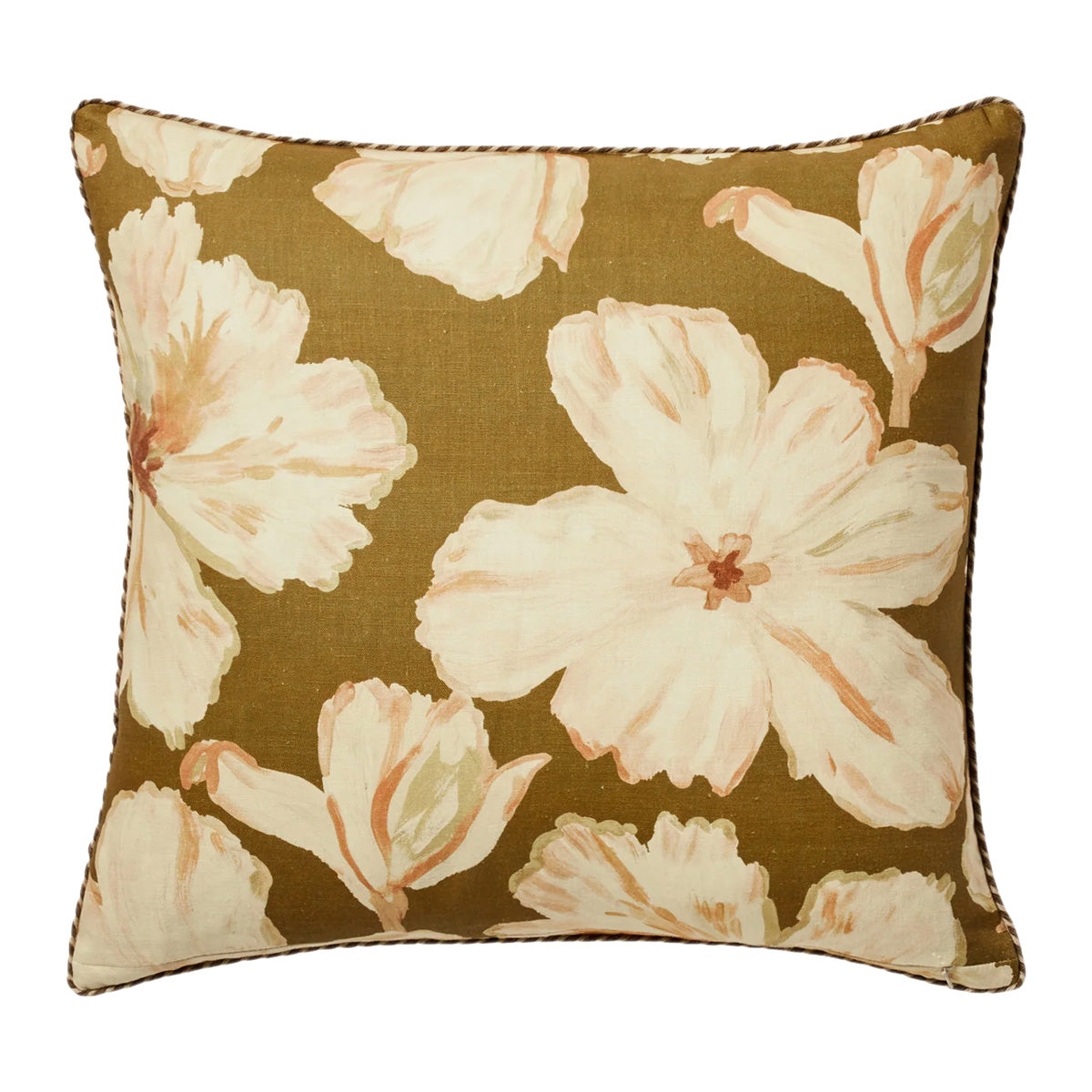 Coussin Tulipe Moutarde