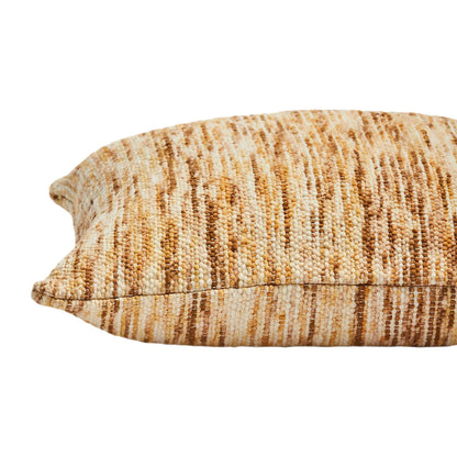 Coussin en laine chinée crème