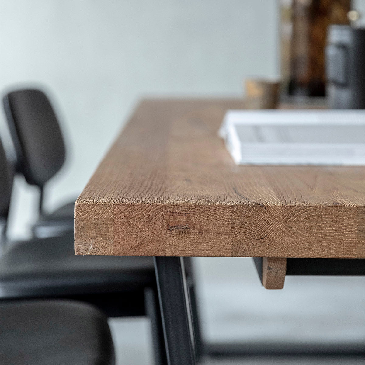 Table à manger rectangulaire extensible Calia (chêne, 200-300 cm)