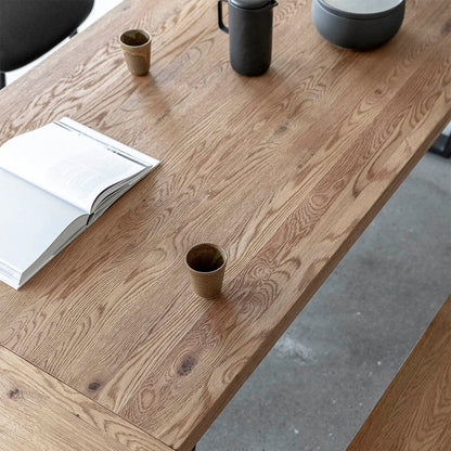 Table à manger rectangulaire extensible Calia (chêne, 200-300 cm)