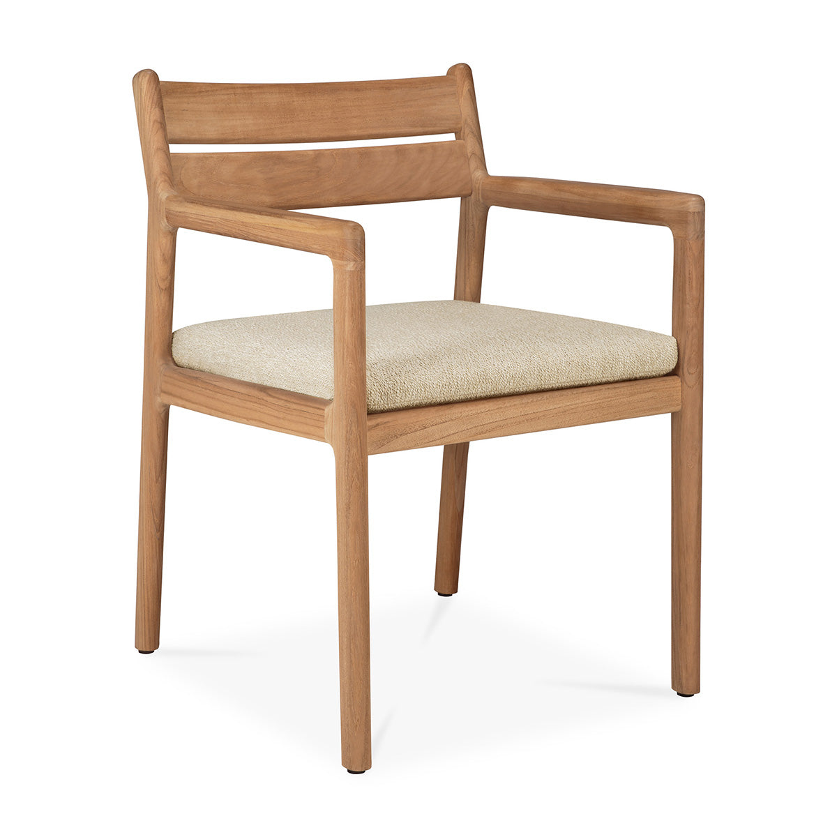 Chaise de salle à manger d'extérieur Jack en tissu (teck, naturel)