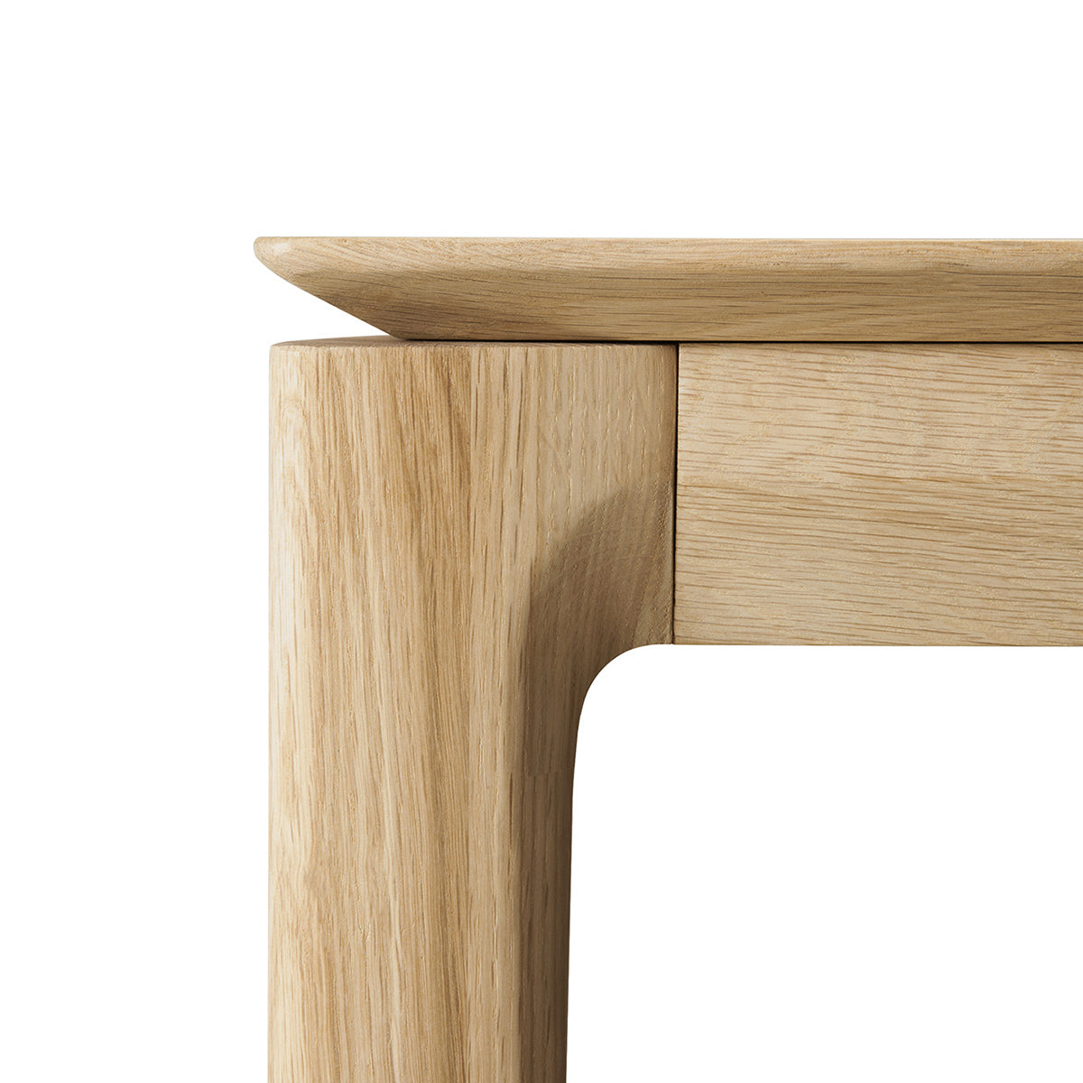 Bureau rectangulaire Bok avec gestion des câbles (chêne, 160 cm)