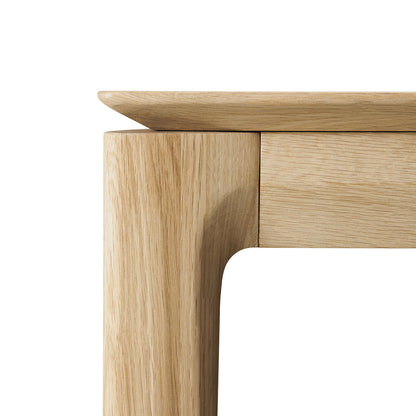 Bureau rectangulaire Bok avec gestion des câbles (chêne, 160 cm)